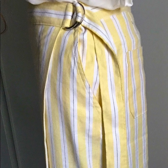 Banana Republic Women’s Belted Striped Midi Wrap Skirt - Picture 2 of 7